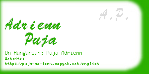 adrienn puja business card